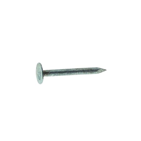 Roofing Nail, 3 In L, 10D, Steel, Electro Galvanized Finish, 11 Ga